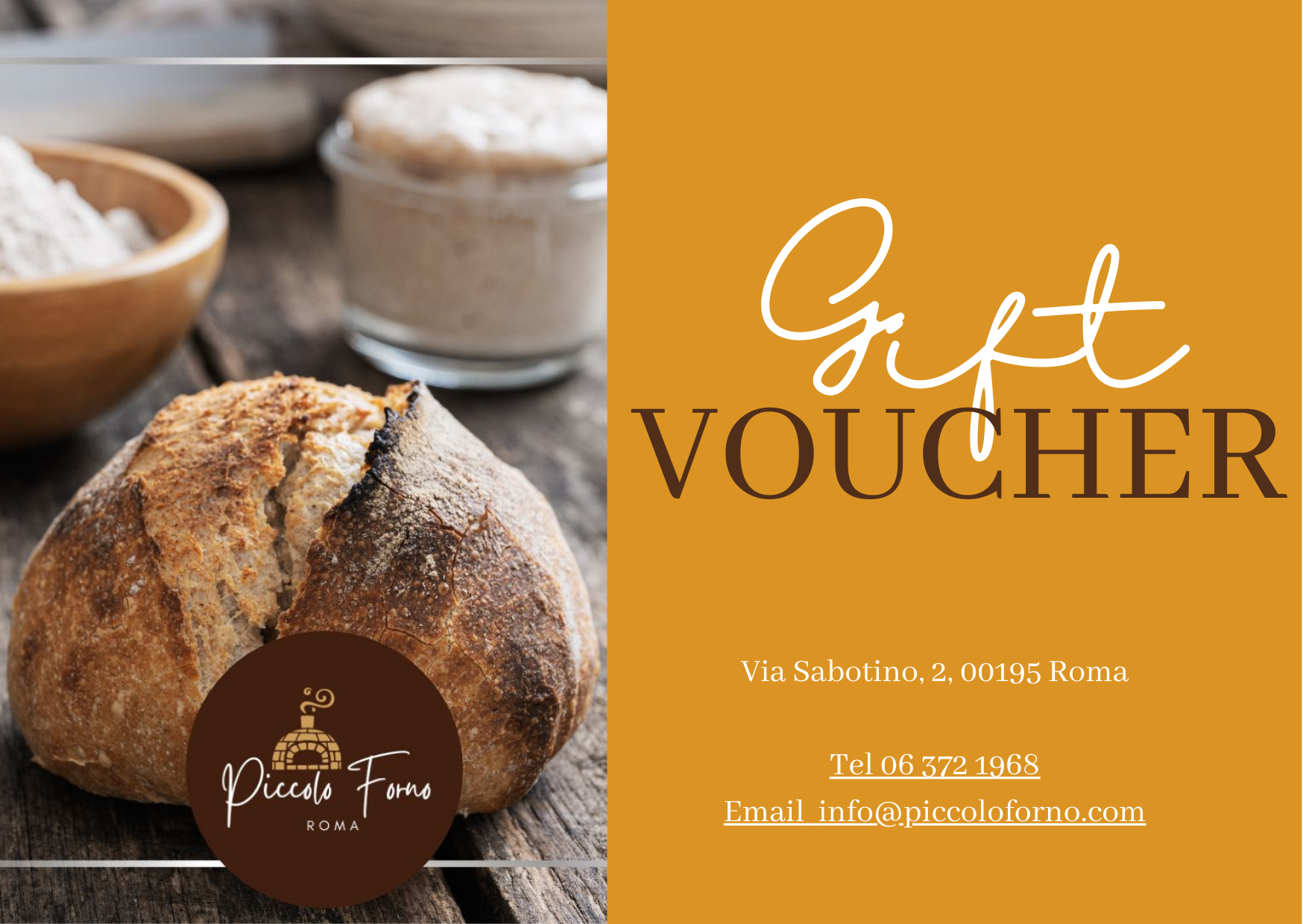 Voucher Piccolo Forno Roma